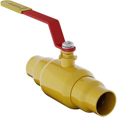 Кран шаровой для газа GAS PRO под приварку полнопроходной, с рукояткой, ст. 09Г2С, Ду 10-200, Ру 16-40