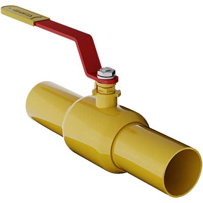 Кран шаровой для газа GAS PRO под приварку стандартнопроходной, с рукояткой, ст. 09Г2С, Ду 20-250, Ру 16-40