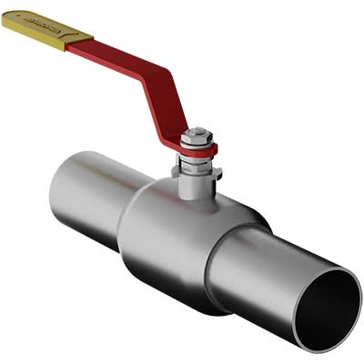 Кран шаровой для газа GAS PRO под приварку стандартнопроходной, с рукояткой, нерж. ст. 08Х18Н10, Ду 20-250, Ру 16-40