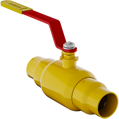 Кран шаровой для газа GAS PRO под приварку полнопроходной, с рукояткой, ст. 20, Ду 10-200, Ру 16-40
