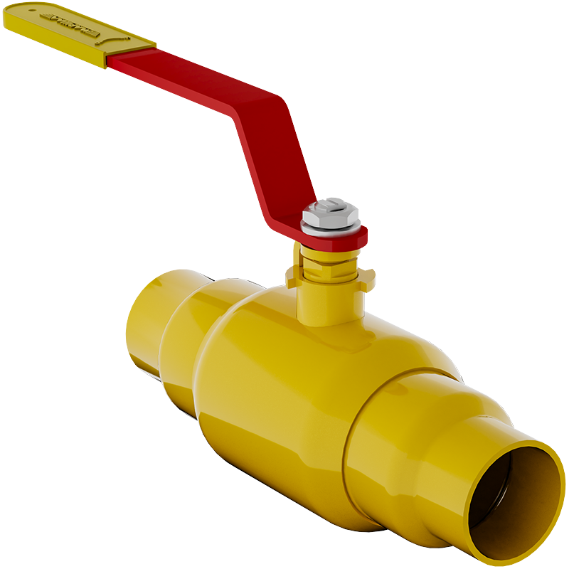 Кран шаровой для газа GAS PRO под приварку полнопроходной, с рукояткой, ст. 20, Ду 10-200, Ру 16-40